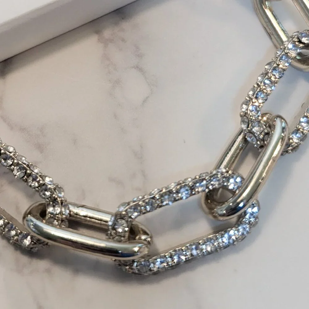 J.Crew Factory Pavé Links Bracelet - Picture 5 of 6